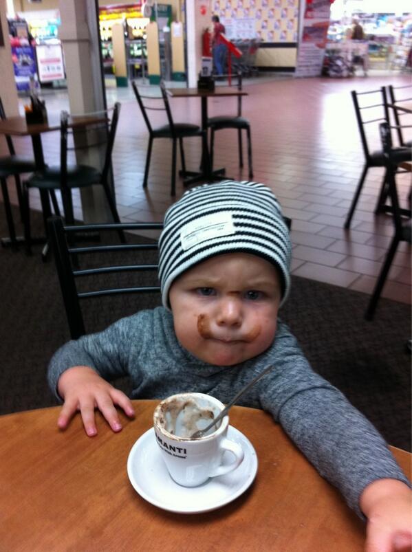 jmort77's tweet photo. @KJ158 Don't know if the little man was drinking or wearing his babychino
Loving family time. Back to work Wednesday http://t.co/uWsAp7As2G