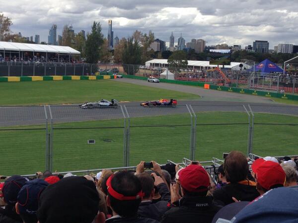 terrycaton's tweet photo. In Melbourne for the GP with Chris and Jess http://t.co/Z6IvH33zAc