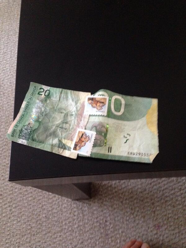Mike_Marques1's tweet photo. Last nights adventure results in boosting the value of a $20 bill #HappyStPattysWeekend http://t.co/3F6QhGRfk2