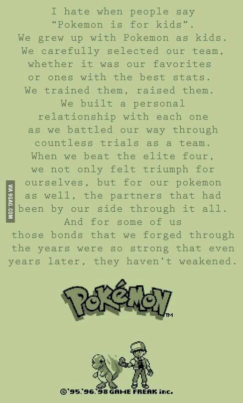 ProfessorGame's tweet photo. Pokémon for life! http://t.co/xq3ZzK4vUC