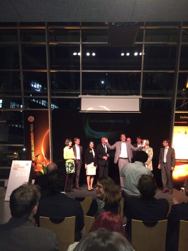 MGriebl's tweet photo. Herzlichen Glückwunsch an die Gewinner des Georg Salvamoser Preises 2014 http://t.co/G48i1lrwpo