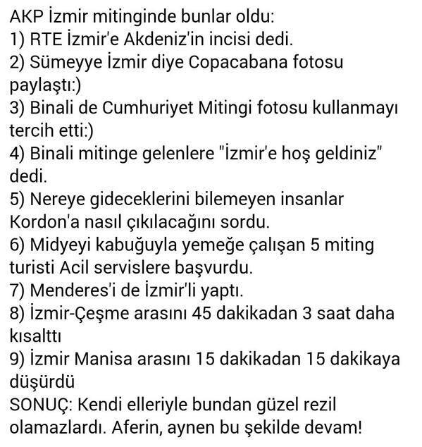 YrGngelopoulos's tweet photo. AKP İzmir mitinginde neler oldu? :) http://t.co/SQjPx4ZyRy