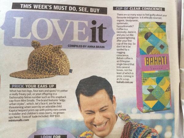 Projectprmedia's tweet photo. Wake up with a clear conscience! Who spotted @bahaticoffee in Saturday's @theheraldsun ?! http://t.co/NehpyjVWKD