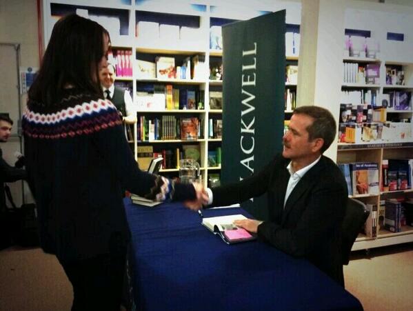 SpaceSarah's tweet photo. Back when I met @Cmdr_Hadfield. http://t.co/4CPvdF0T77