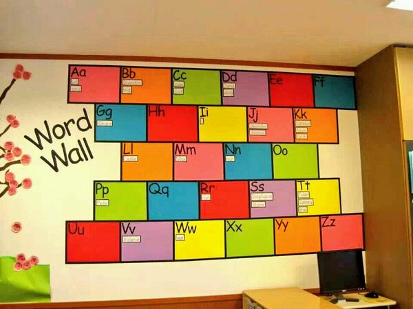 LiviaFay's tweet photo. Love this idea for a word wall! #ACUedu_452 http://t.co/VEBJiraCLI
