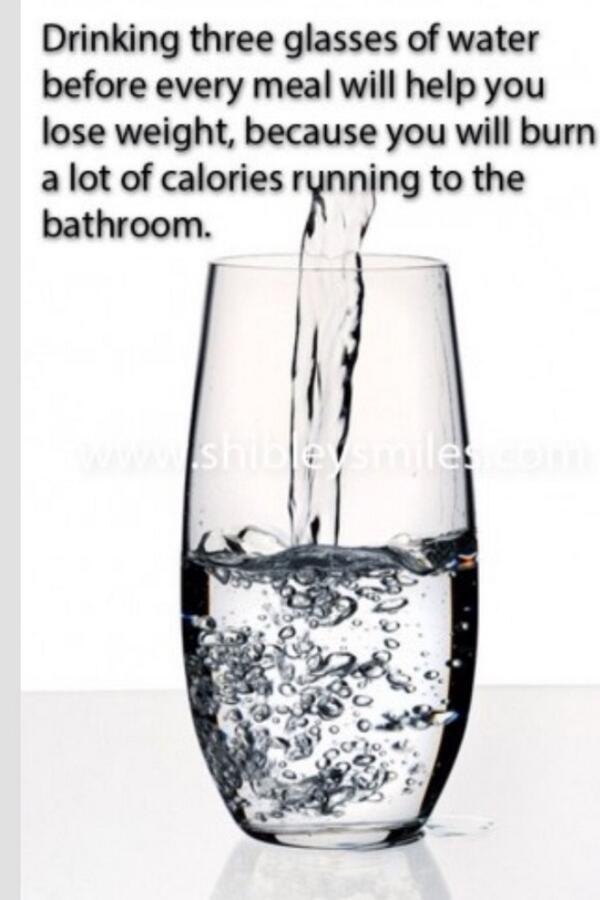 LiquidofLife's tweet image. Interesting but true fact about water before meals #3glasses #gottago #water