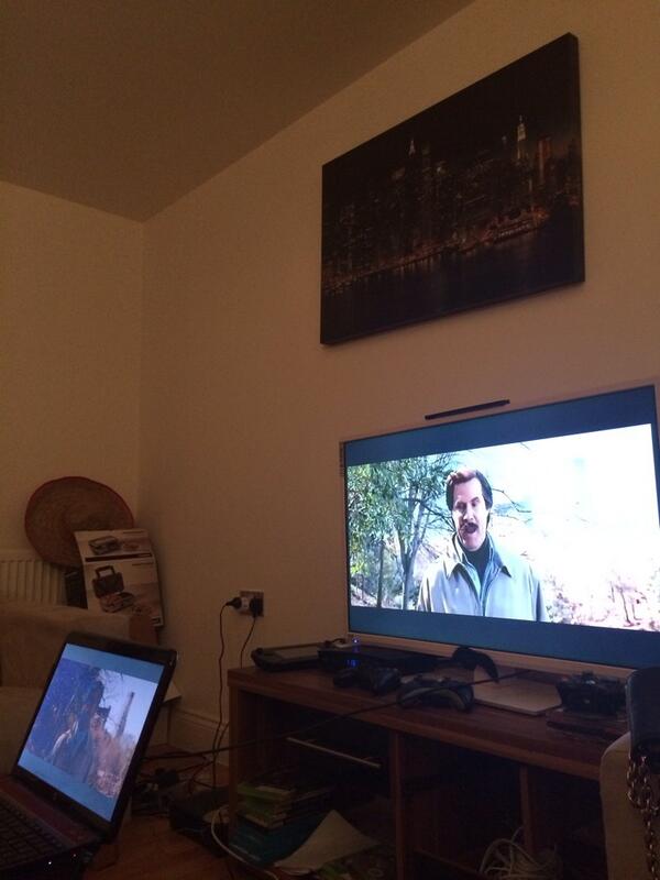 Here we are... Yet again... Watching some Ron burgundy