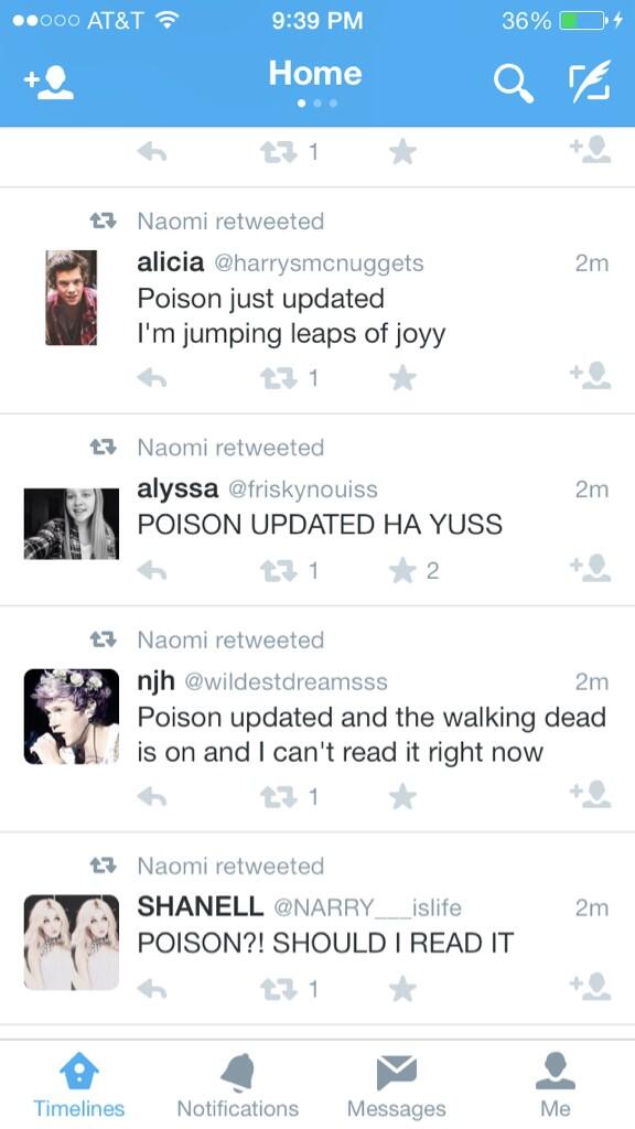 kiveupdates's tweet image. "How do you know Poison updated?" Well I mean... OKAY TIME TO READ NOW LMAO BYE