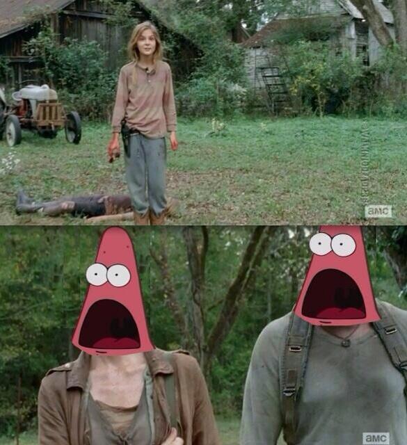 Lesley_esp's tweet image. Basically everyone at that moment #TheWalkingDead #RIPMika