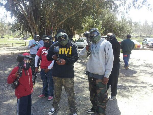 CeeWee3rd's tweet photo. Paint ball gunning with the fam http://t.co/BrgE1NdbWd
