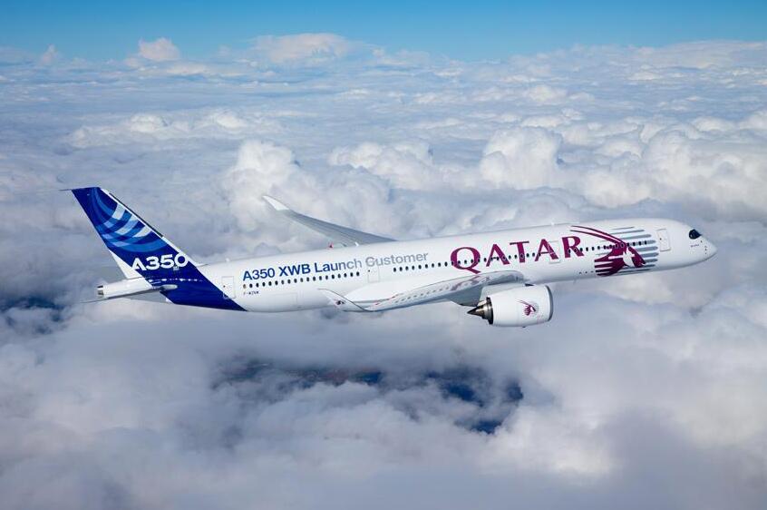 Qatar Airways on X: "The first Airbus A350 with the #QatarAirways livery.  RT if you're excited to #travel on-board this aircraft. #avgeeks  http://t.co/THcNqpZ9vQ" / X