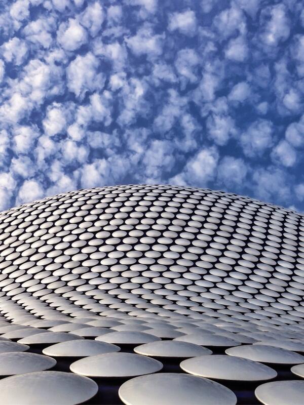 IAmBirmingham's tweet image. “@Vemsteroo: Love the cloud formations this morn, makes Selfridges appear to mirror the sky. #birmingham http://t.co/UZTn7SpYy2” &amp;lt;&amp;lt; Wow!