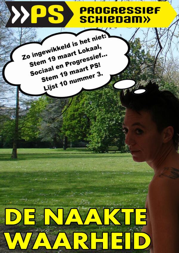 #gemeenteraadsverkiezingen  #Progressiefsdam #Schiedam #naaktewaarheid #verkiezingen