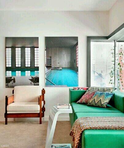 mariannasarq's tweet image. Adoro!!! #livings #livingrooms #salasdeestar #salas #sofáverde #quadros #wallsdecor #walls #wallgallery #inspiration