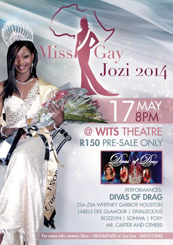 MissGayJozi's tweet photo. All set and ready for Miss Gay Jozi 2014........auditions this Friday 21st March 2014 @ Club Simply Blue. http://t.co/i8UWO54RLf