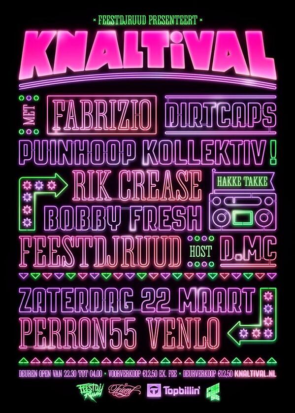 flugelnl's tweet photo. Zaterdag 22 Maart is Knaltival in Venlo! Wil jij erbij zijn? RT dit bericht volg @flugelnl en win 2 kaarten! http://t.co/rWnosjP5hf