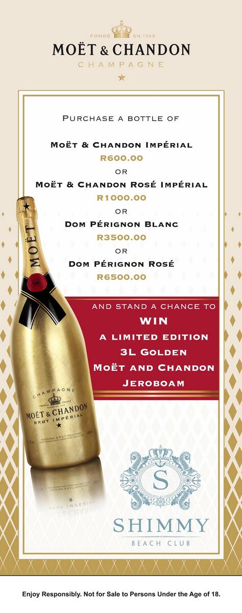 Stand a chance to win a Limited edition 3L Golden <a href="/moet/">Moet & Chandon</a> #MoëtChandon Jeroboam