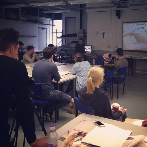 A massive thank you to Peter McGlynn from Solution Group for an inspirational talk about Art Direction. <a href="/NCLCollege/">Newcastle College</a>