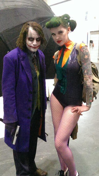 Two Jokers are better than one! @ShhhCouture @LSComicCon #batman #comiccon #nerdpower #comics #joker