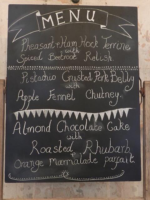 Galloway_House's tweet photo. This was the menu for our 1st pop up restaurant . DELICIOUS. More planned for the future. http://t.co/3sKijb68bZ