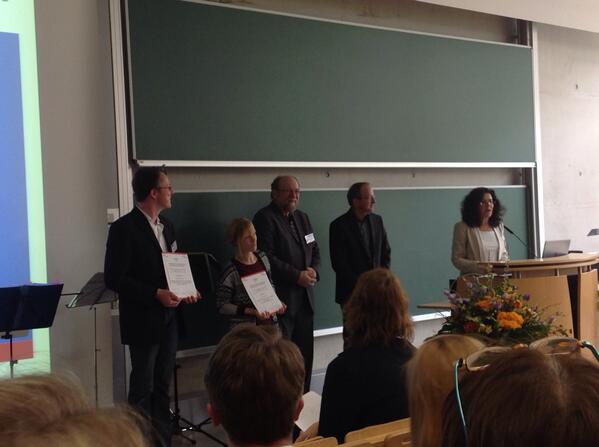 Die Preisträger des Johannes-Wildt-Nachwuchspreises Dr. Immanuel Ulrich und Jasmin Leber #dghd14