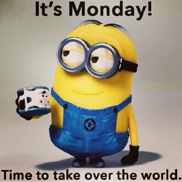 traceysfancy's tweet photo. #monday #goodmorning #minion #world http://t.co/dSIddQEnSO