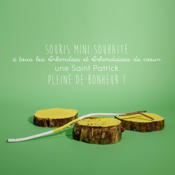 #SourisMini souhaite à tous les Irlandais et Irlandaises de cœur, une Saint Patrick pleine de bonheur ! #stpatrick