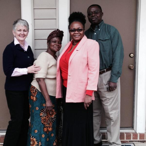 c6lambert's tweet image. My wife and colleague, Dr Bagu Alobeyo, his wife and a Congolese Pastor's wife!