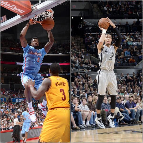 NBA's tweet photo. The @LAClippers win 11th straight, @Spurs win 10th straight to headlune Sunday's action! http://t.co/7OA9cceABJ http://t.co/QNmgKE8C4A