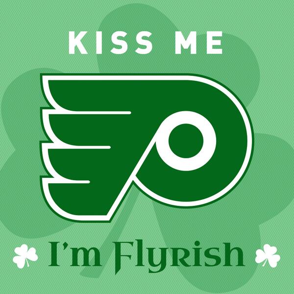 NHLFlyers's tweet image. Happy St. Patrick's Day from the #Flyers!