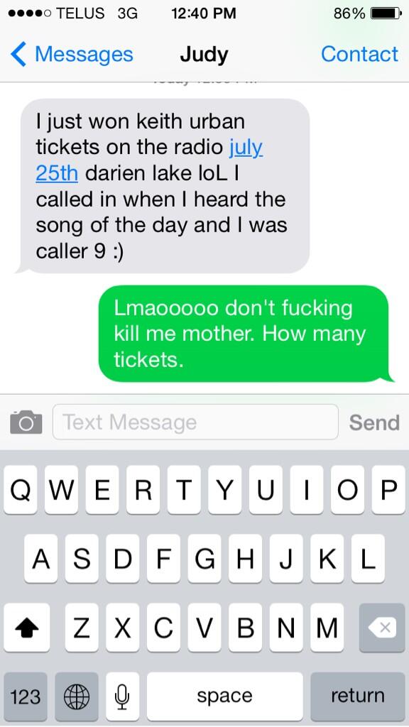 oldlamper2's tweet photo. @NikkiMulligan @KX947 Wahahaha this was my text exchange with her when she told me..... #legend http://t.co/zmr9kNzGvd