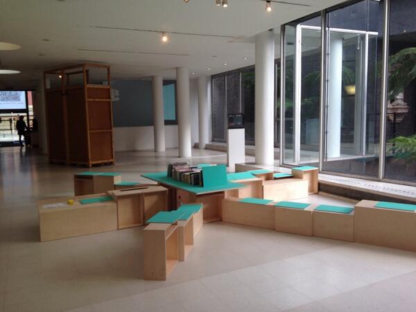 buzzingRCA's tweet photo. Here is an intervention done by one of our Sculpture Students Richard Hards in the reading room today. Enjoy! http://t.co/xQs9YWx8Bf