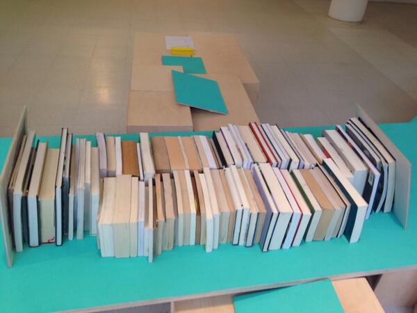 buzzingRCA's tweet photo. Who saw this intervention today? Reading room by Paula Lopez. http://t.co/VMLksl2Thg