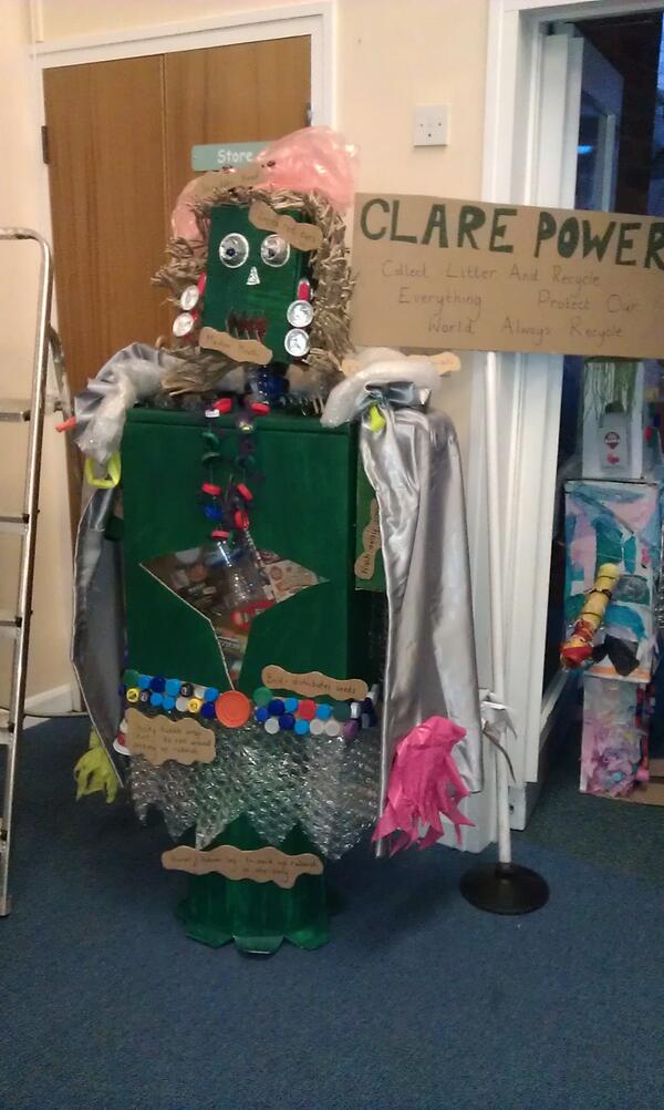 greececlass's tweet image. Finally got round to uploading our amazing eco superhero... CLARE POWAR