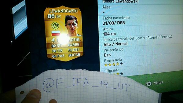 F_IFA_14_UT's tweet image. QUIEN QUIERA A ESTE CRACK RT