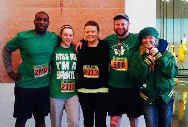 ChamberQC's tweet image. Some of our staff celebrated #StPatricksDay by running in the CASI race, supporting a non-profit member #IntheQ!
