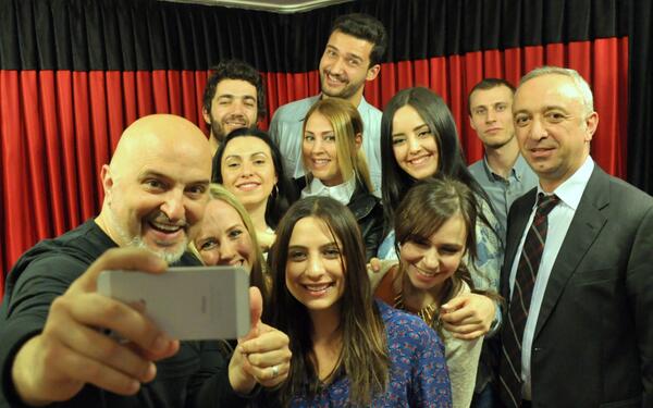 #spikerlik bölümü öğrencilerimizin @yavuzseckin ile #selfie çalışması. #baskentiletisimbilimlerakademisi .