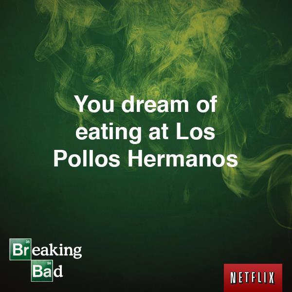 NetflixNL's tweet image. Een van de tekenen dat je misschien wel een (te grote) fan van #BreakingBad bent...