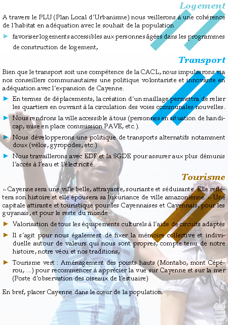 VotezKayenn's tweet photo. Logement, Transport, Tourisme (Rayonnement de la cité) 7/10 @franceguyane @GUYAWEB @GuyaneActu @bladacom @OnSait973 http://t.co/SDl98IL08q
