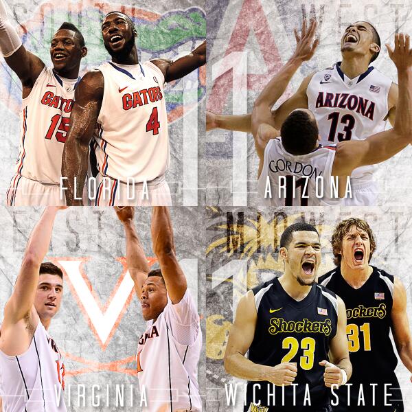Which 1 seed has the easiest path? Reply with #Florida, #Arizona, #WichitaSt or #Virginia. ow.ly/uE6VZ