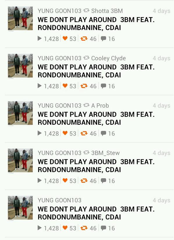 LilPhaneeq's tweet photo. From Chester to Chicago S/O to #OTF600 we make moves @BD_Boogie  @YungGoon103 @RondoNumbaNine @22ShotCdai http://t.co/vLwUA2RpLy