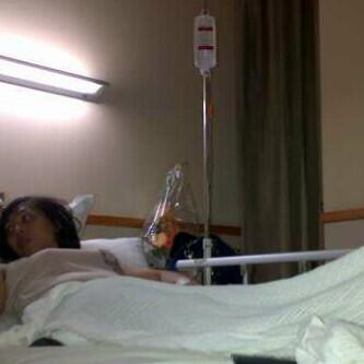 Salah satu member dr kita @ndah_cliqvers di RS. Gws sist o:)