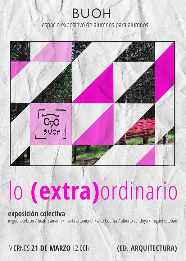 abonillaz's tweet photo. Esta semana, @proyectobuoh inaugura una nueva exposición en la @ETSA_unav. http://t.co/l9XlVTdEkq