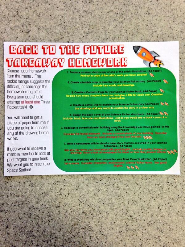 TeacherToolkit's tweet photo. “@Thebongle: @TeacherToolkit my Art Back to the Future themed #takeawayhmk http://t.co/iVvuxiSDOt”

#takeawayhmk example