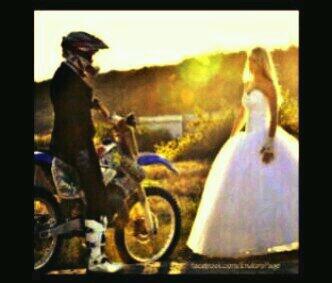 My dream wedding photos #motocross #motoprincess #girlsneedtoridemorebikesandlessponeys