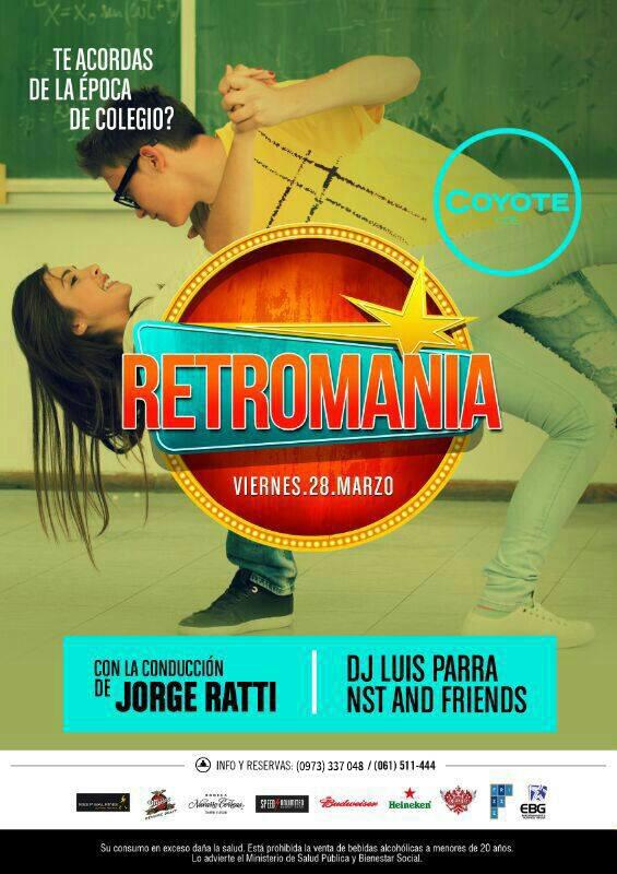 osmartestti's tweet photo. Te Acordas de la Época de colegio veni a Retromania en @coyotecde Entradas Gratis y Camarotes conmigo +595973337048 http://t.co/0k5ov2Uczs