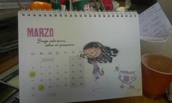ElenaLpezRey's tweet photo. Presumiendo de calendario chulo. @Diretes @Be__late @martita_rico @ChicoTown @SoniaSauce @Raxhen @crisburni http://t.co/0rkPhMKKTq