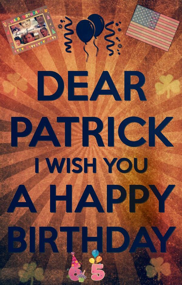 DallasfanP's tweet photo. @pduffs Dear Patrick.  I wish you a wonderful birthday with all youre loveonce. Hug and kiss from me to you. 😙 http://t.co/nmkN74yLDG