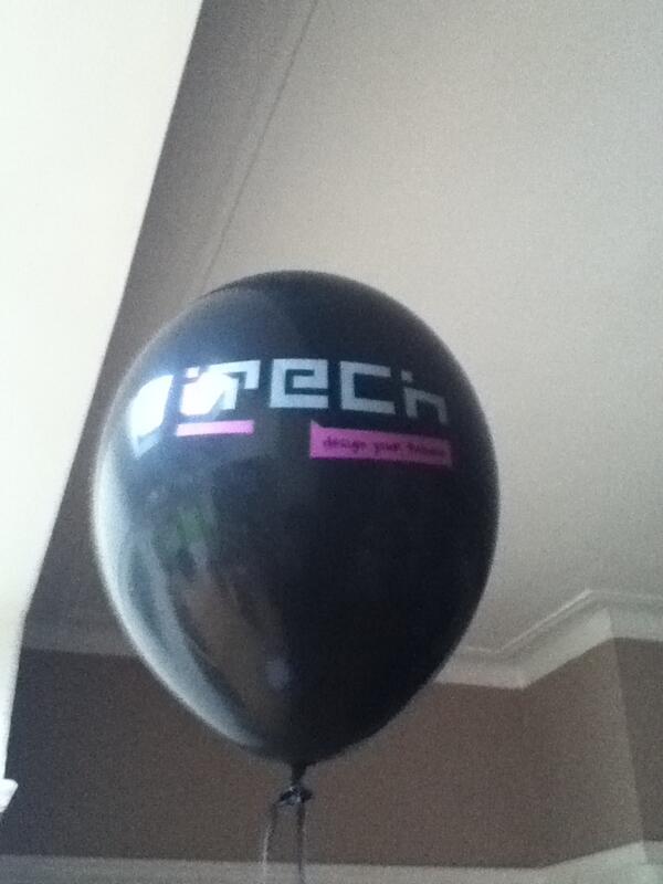 BruceyField's tweet image. Mmm, helium! #itech2014