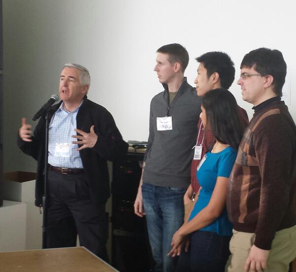 RingleaderUS's tweet photo. John Brooks CEO of Joslin inspires innovation at #grandhack http://t.co/SqTotUKW4T